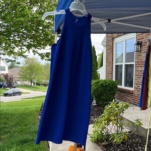 Sleeveless Blue Dress